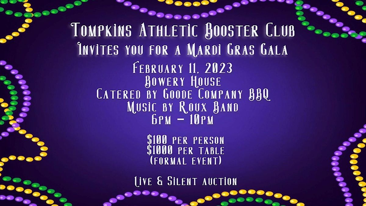 Tompkins Athletic Booster Club Mardi Gras Gala The Bowery House And tompkins-athletic-booster-club-mardi-gras-gala-the-bowery-house-and
