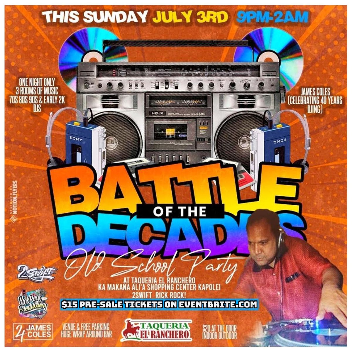 BATTLE OF THE DECADES(80S & 90S HIPHOP & R&B )