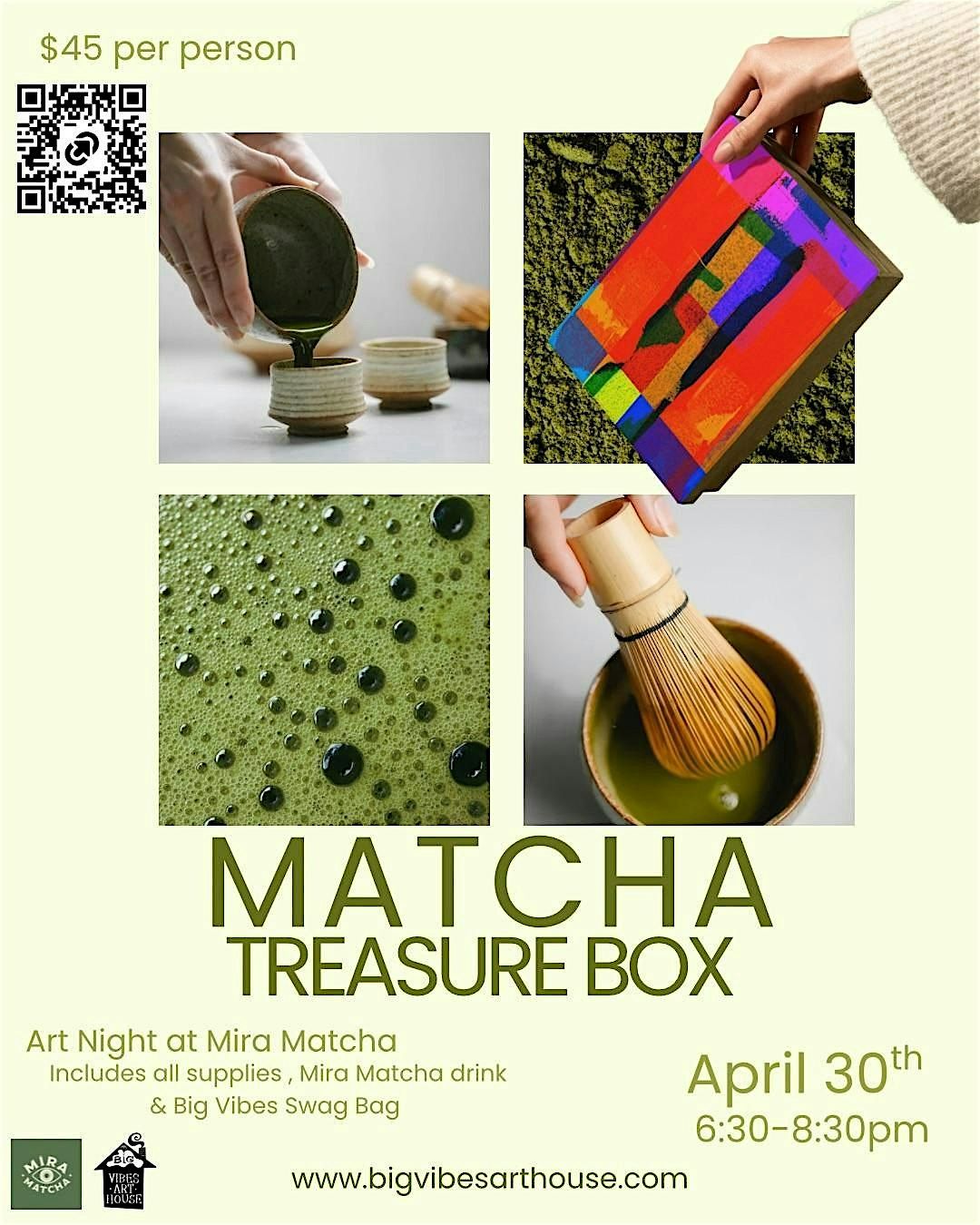 Matcha Treasure Box Art Night @ Mira Matcha