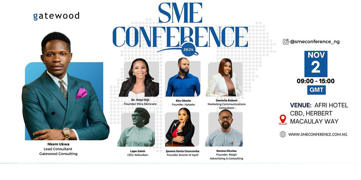 SME CONFERENCE 2024 | Afri Hotel, Abuja, FC | November 2, 2024