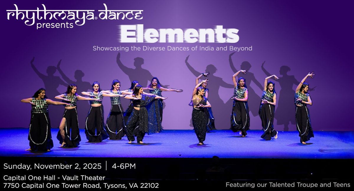 Parking Rhythmaya Dance - Elements: Showcasing the Diverse Dances of India and Beyond