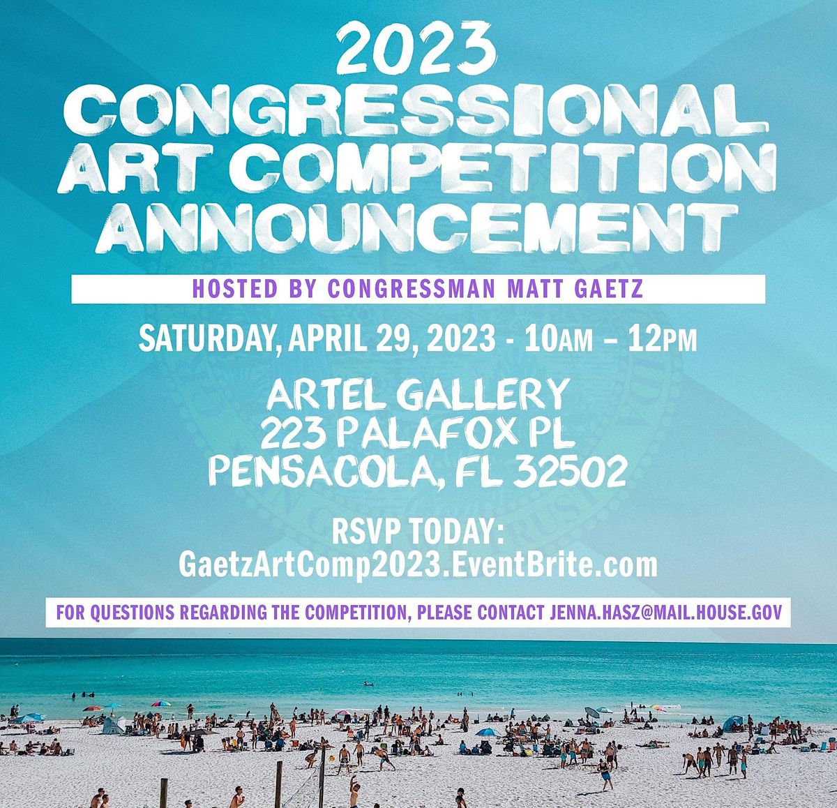 2023 Congressional Art Competition Announcement Artel Gallery
