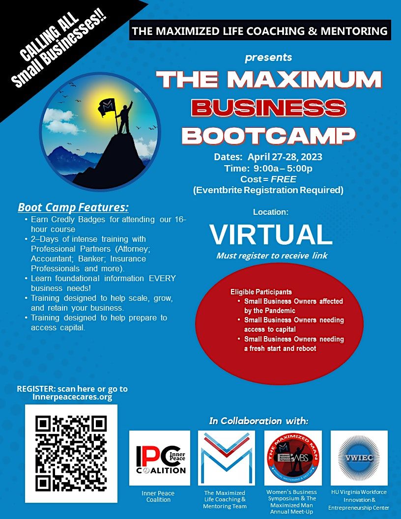 The MAXIMUM Business VIRTUAL BootCamp 2023 at Online on 27th April, 2023