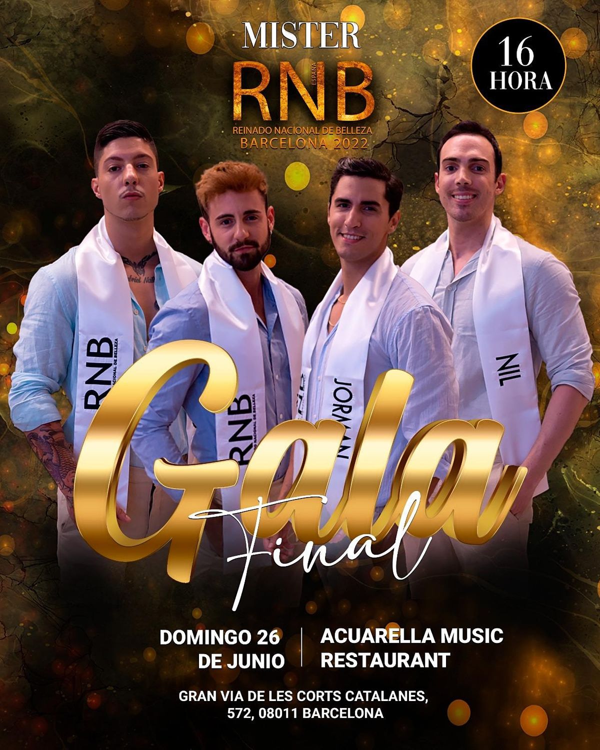 GALA FINAL MISTER RNB BARCELONA 2022