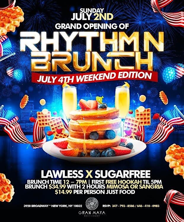 RHYTHM N BRUNCH | Gran Maya Restaurant, New York, NY | July 2, 2023