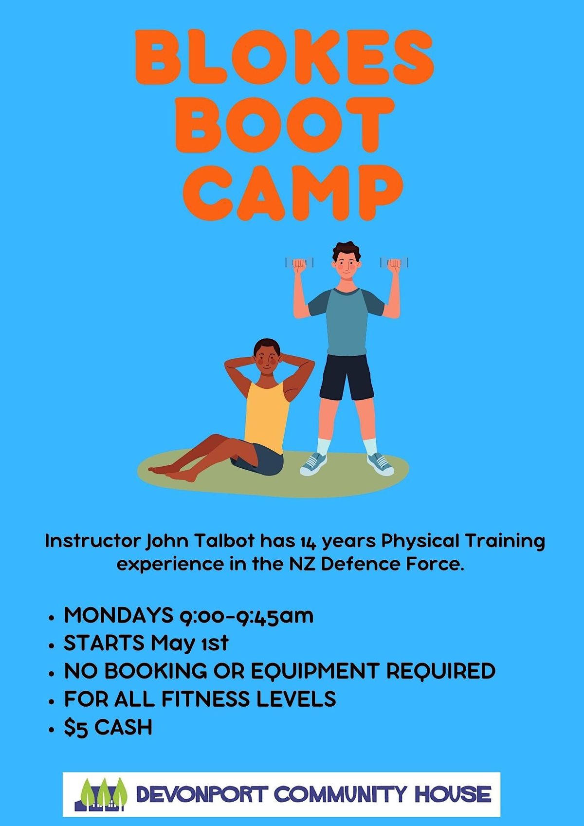 Blokes Boot Camp- Devonport