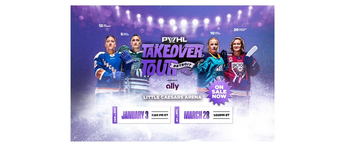 Parking PWHL Takeover Tour: Vancouver Goldeneyes vs Boston Fleet