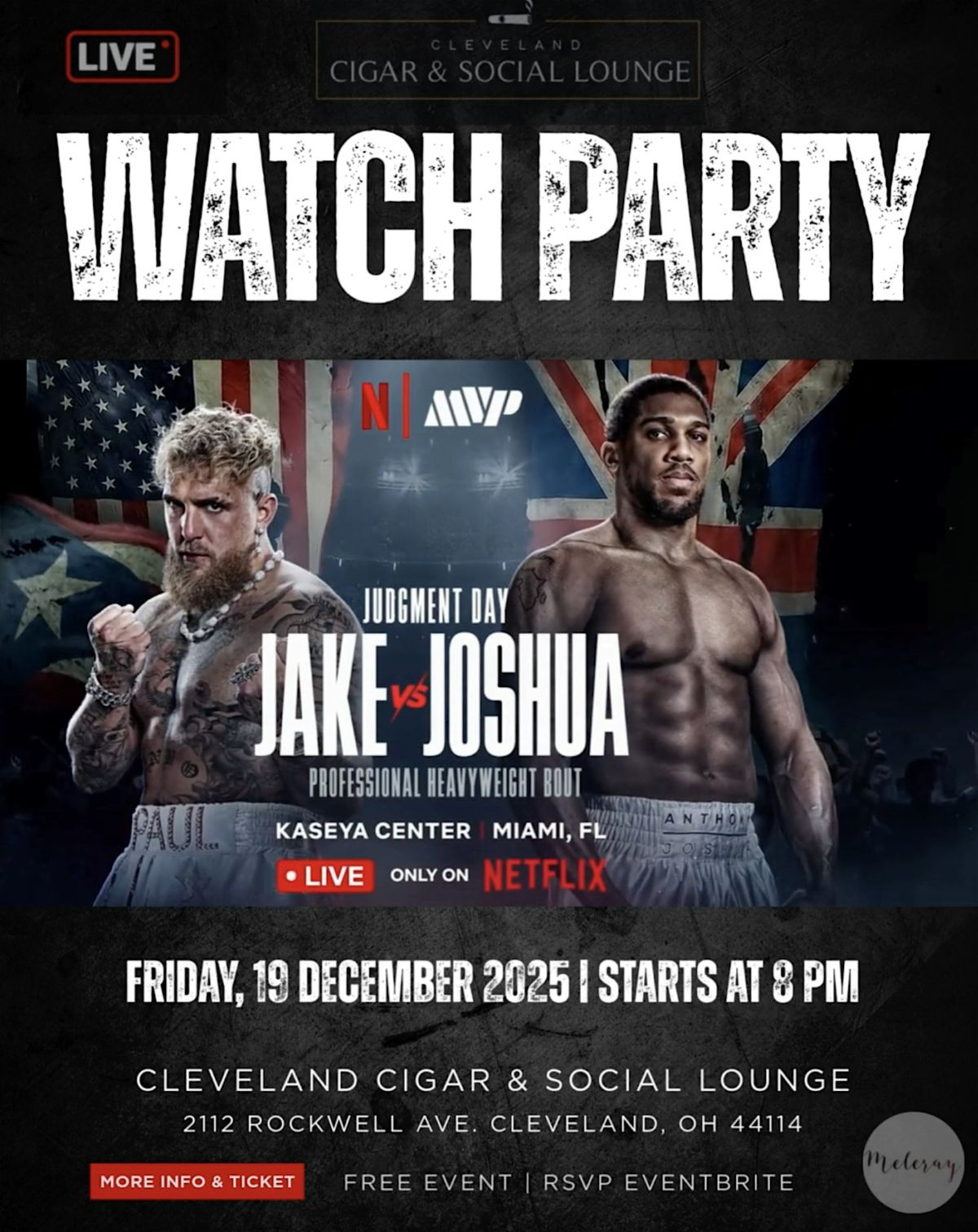 Watch Party Jake vs. Joshua