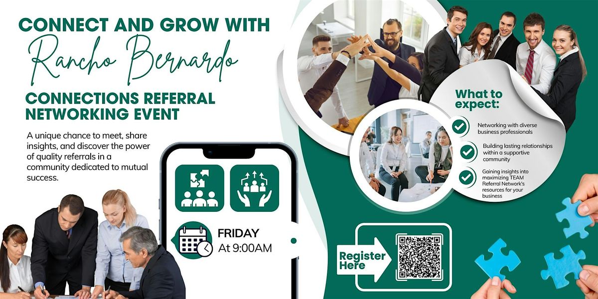 Connect and Grow with Rancho Bernardo Connections Referral Networking Event