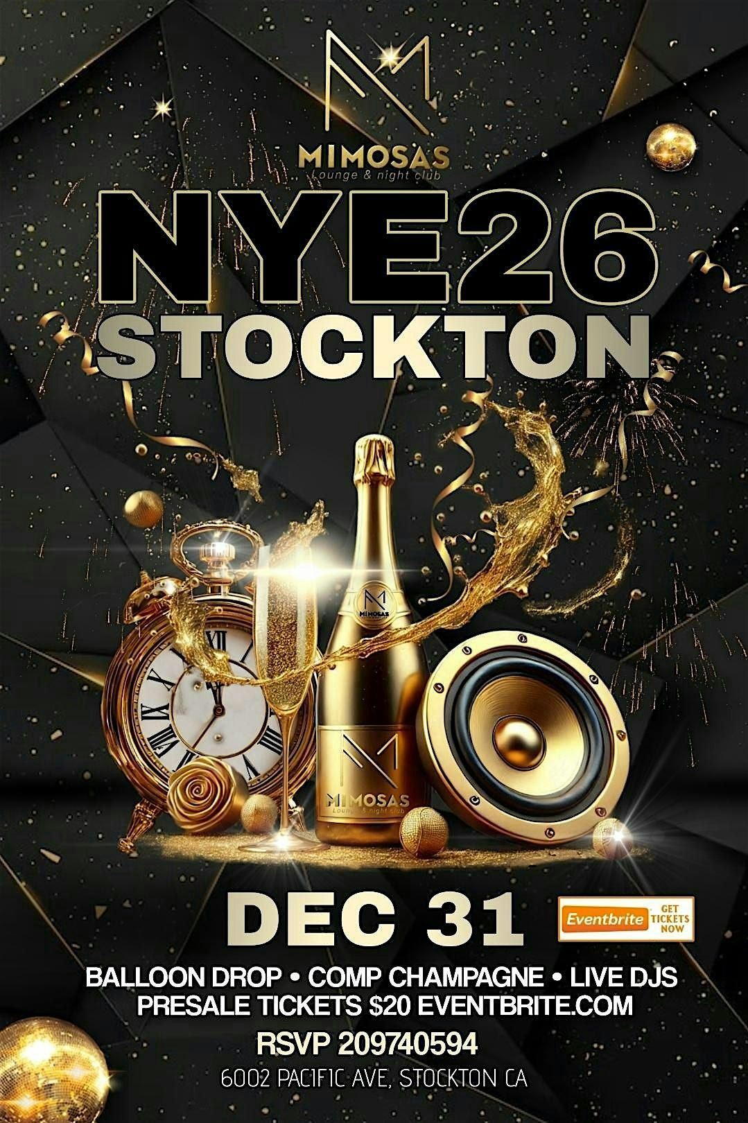 New Years Eve 2026 Celebration Stockton