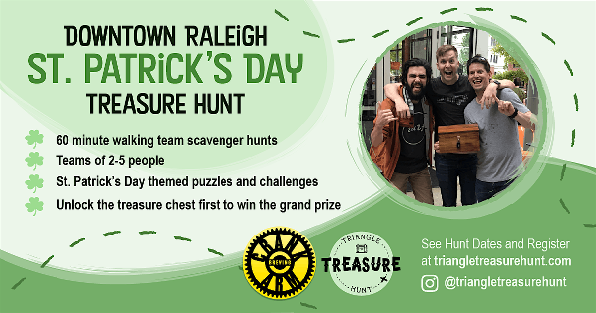 Raleigh St. Patrick's Day Treasure Hunt - Walking Team Scavenger Hunt!