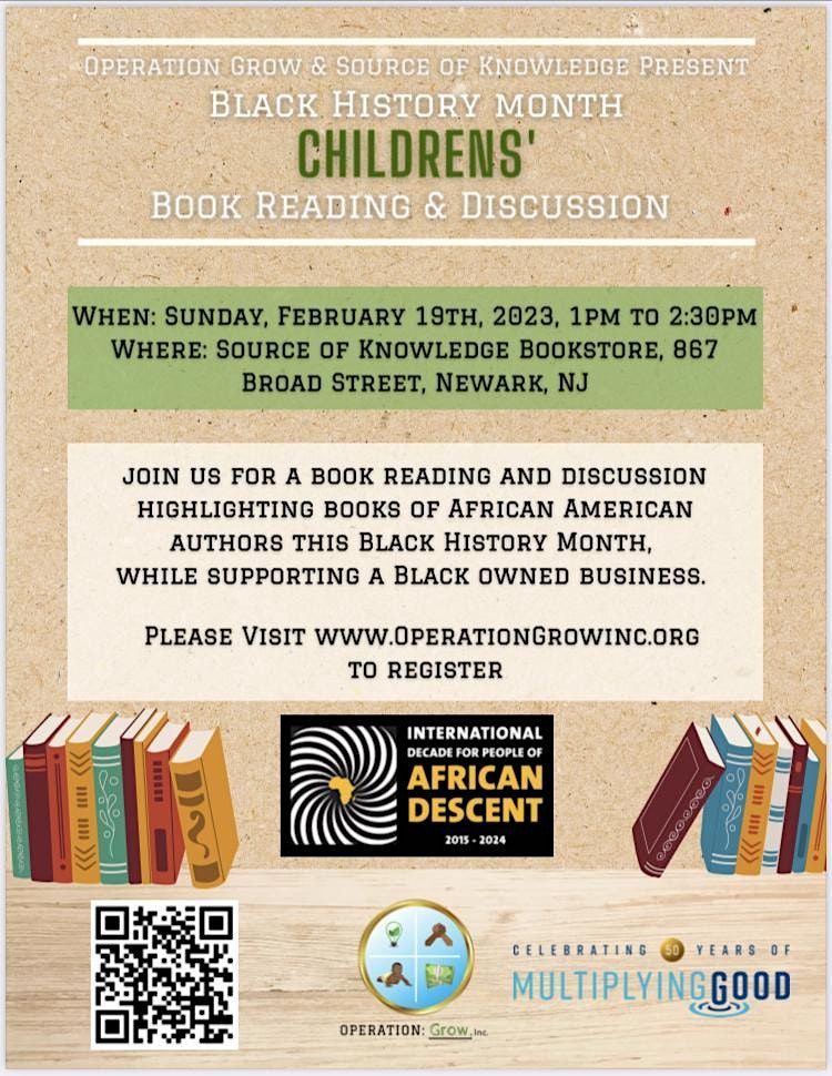 Source of Knowledge Black History Month Book Reading Source of