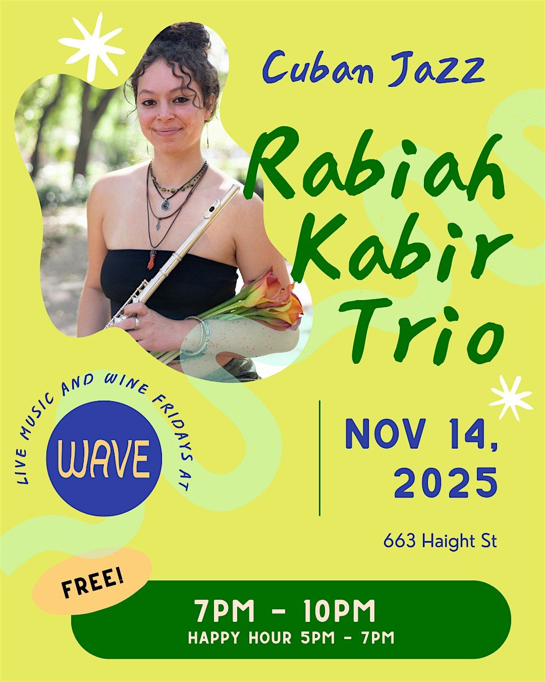 Cuban Jazz: Rabiah Kabir Trio at Wave