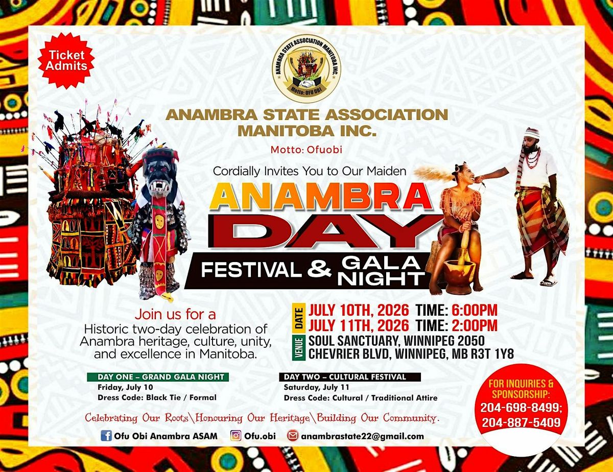INAUGURAL ANAMBRA DAY & GALA NIGHT 2026