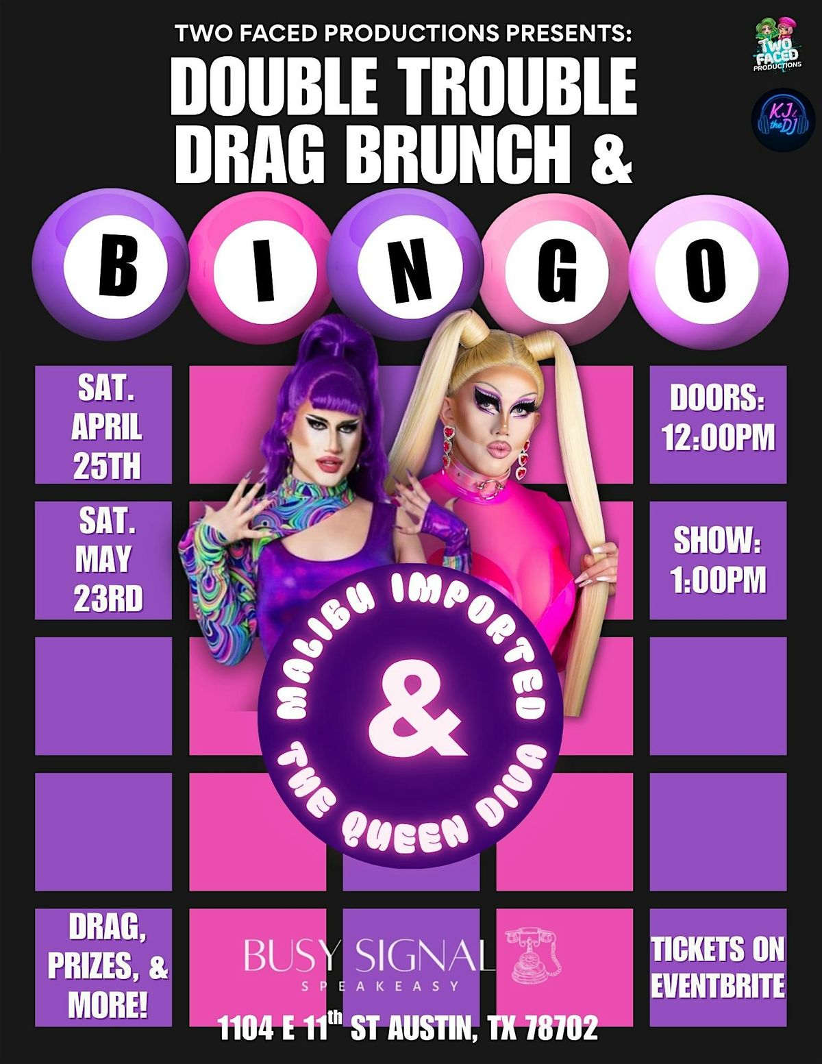 Double Trouble Drag Brunch & Bingo in a Speakeasy!
