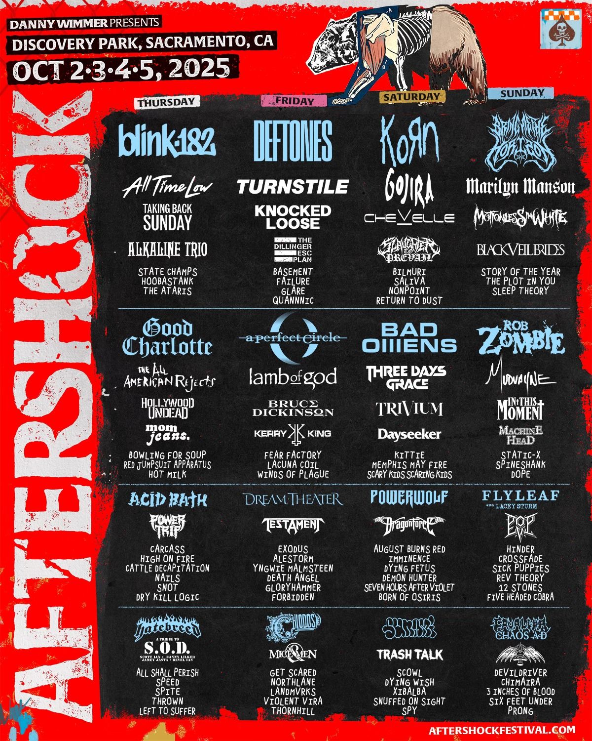 Aftershock Festival: Deftones A Perfect Circle Lamb of God & Dream Theater - Friday