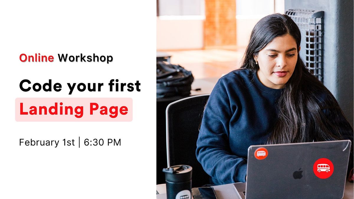 [Online workshop] Code your first Landing Page!