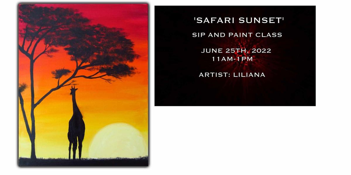 Safari Sunset Sip and Paint Class Vannatta Winery and Gallery, Elk