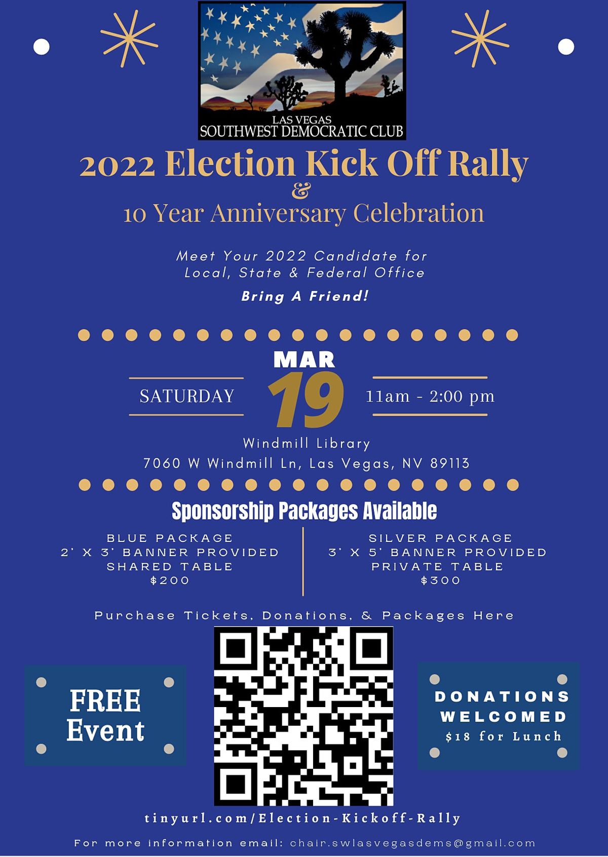2022 Election Kick Off Rally | Windmill Library, Las Vegas, NV | March ...