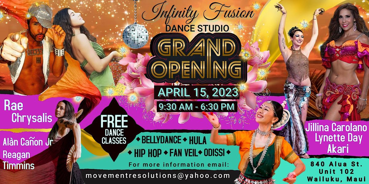 Infinity Fusion Dance Studio Grand Opening April 15th! Free Dance ...