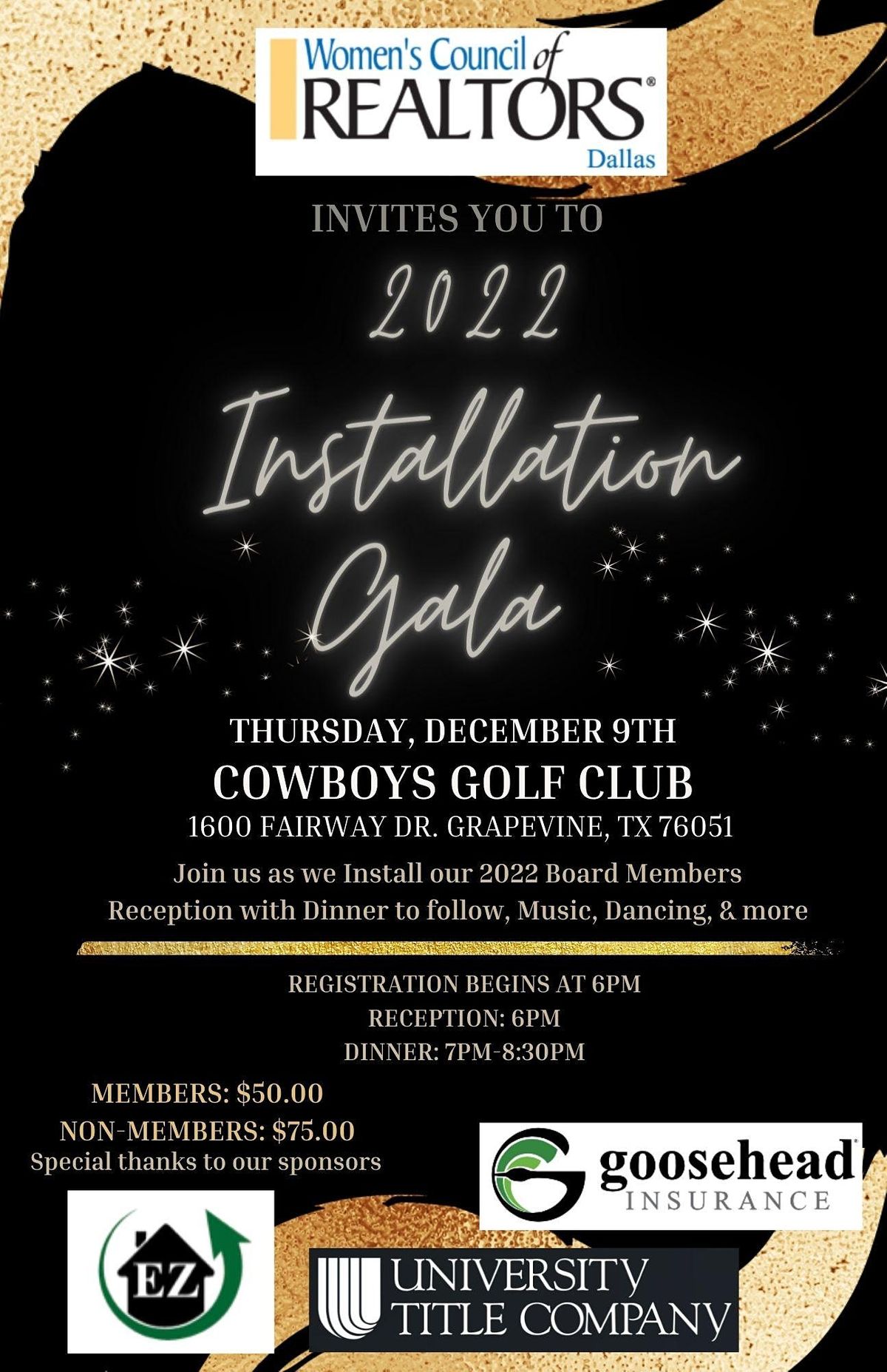 2022 Womens Council of Realtors, Dallas- Installation Gala | Cowboys ...