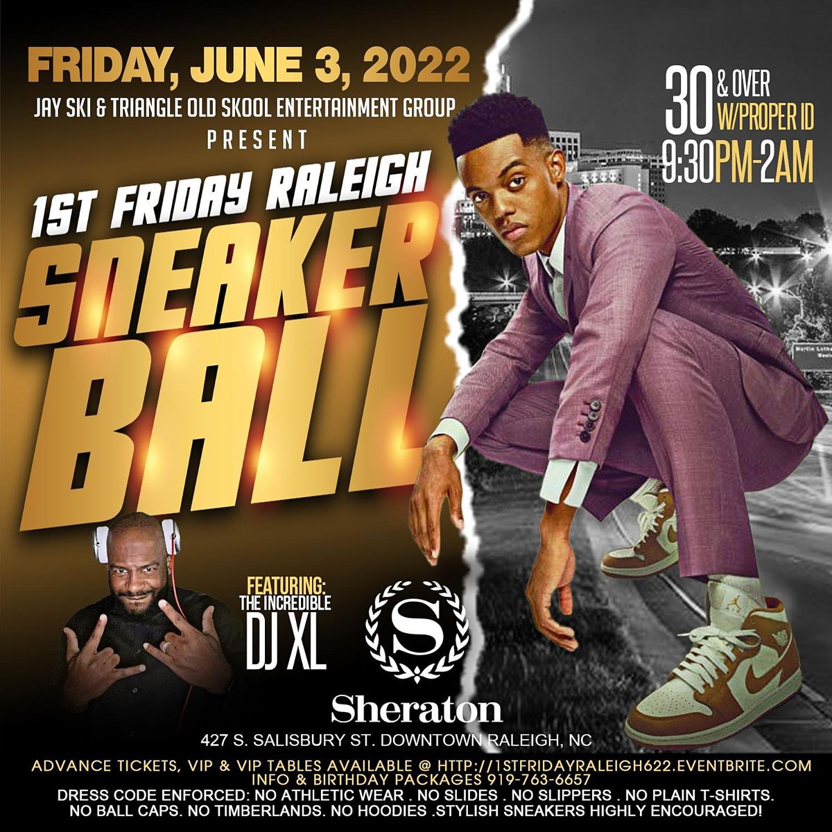 1st Friday Raleigh Sneaker Ball Sheraton Raleigh Hotel June 3 to June 4