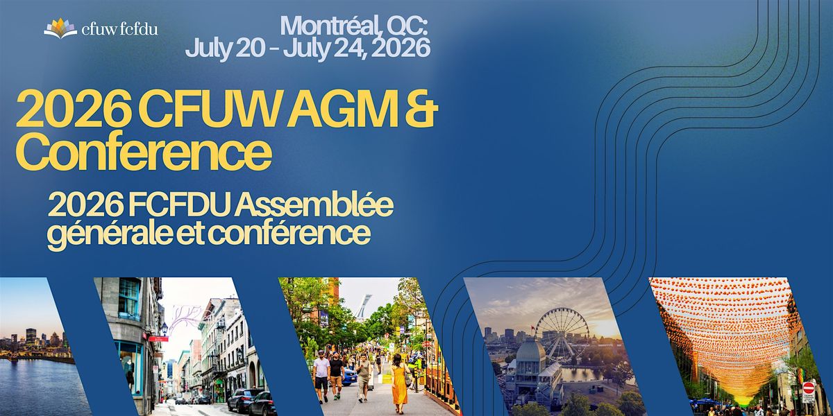 2026 CFUW National AGM and Conference