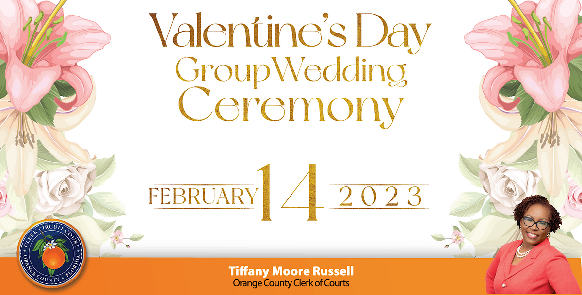 2023 Orange County Clerk of Courts Valentines Day Group Wedding 2023 Orange County Clerk of Courts Valentines Day Group Wedding