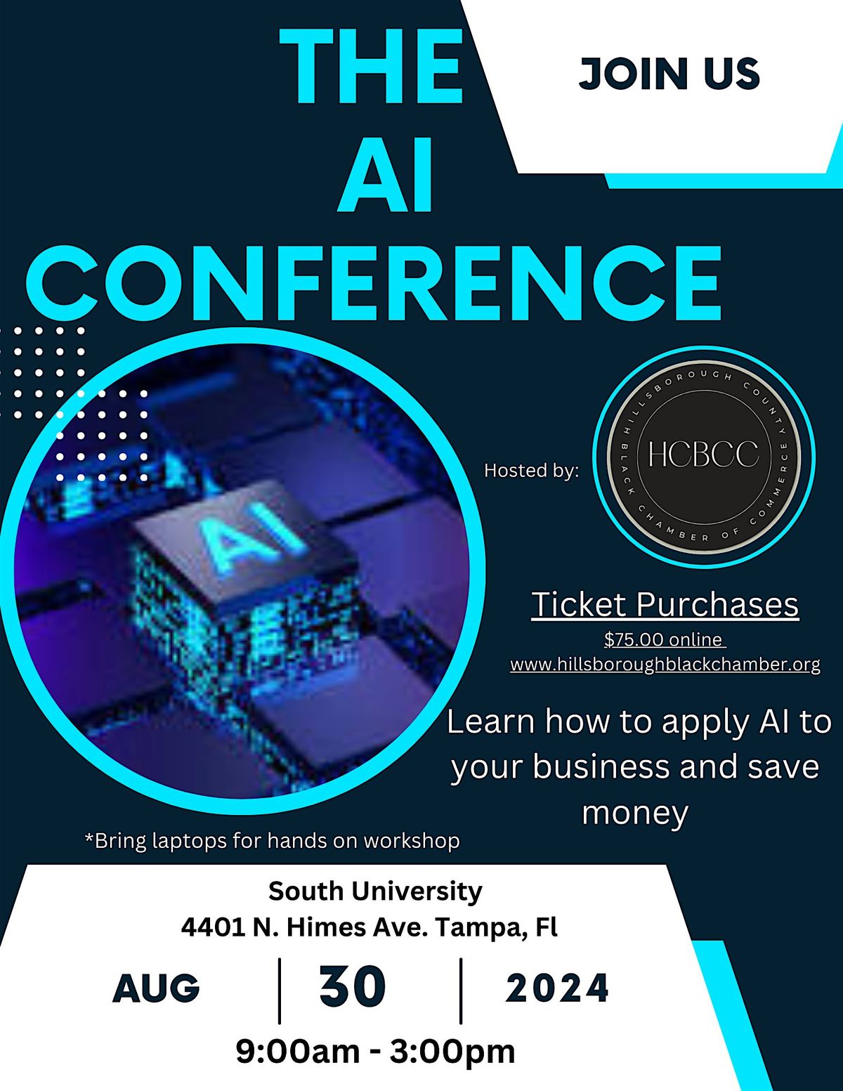 The AI CONFERENCE 2024 South University, Tampa August 30, 2024