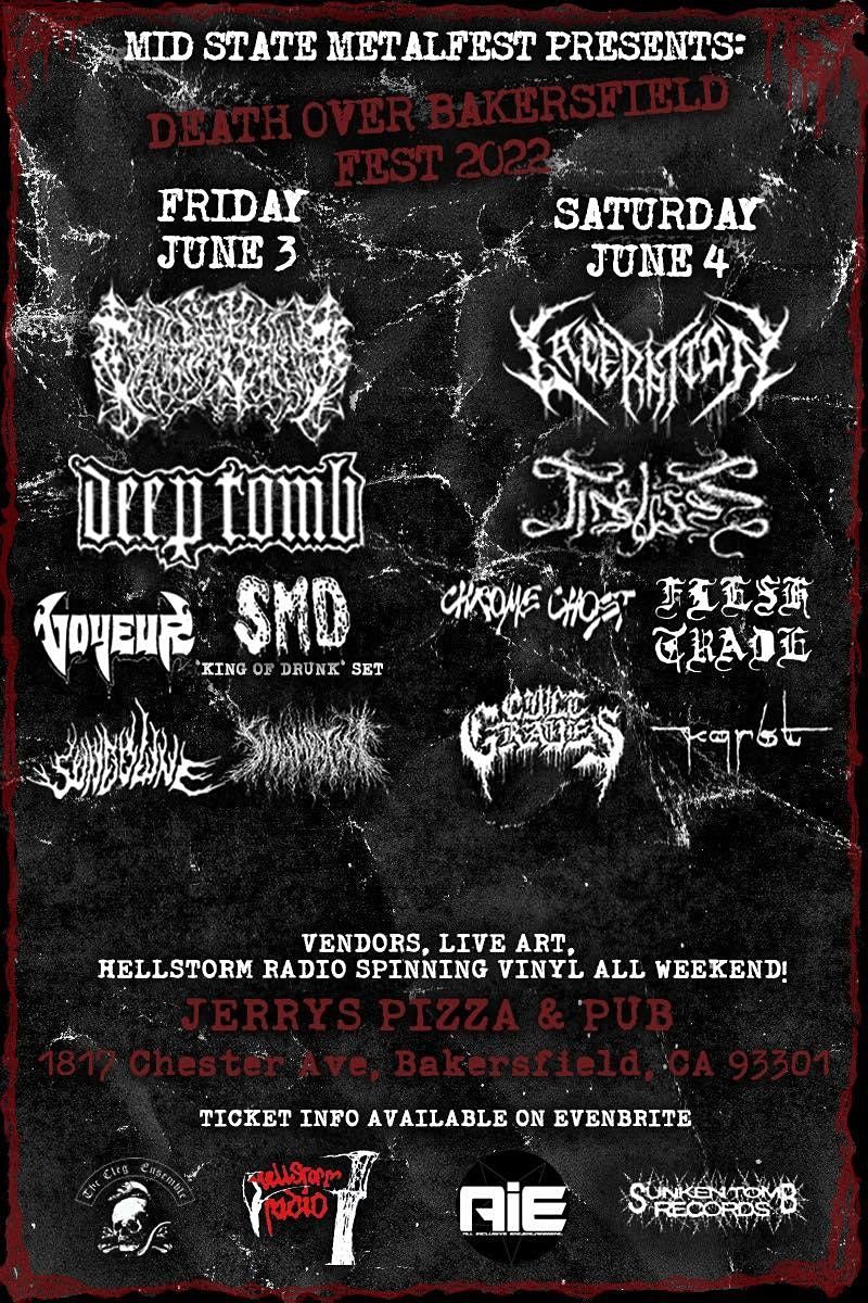 Mid State Metal Fest Presents: Death Over Bakersfield 2022 | Jerry's ...