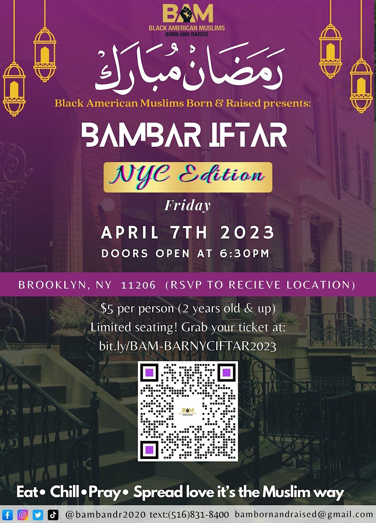BAMBAR IFTAR 2023 NYC Edition Brooklyn April 7, 2023