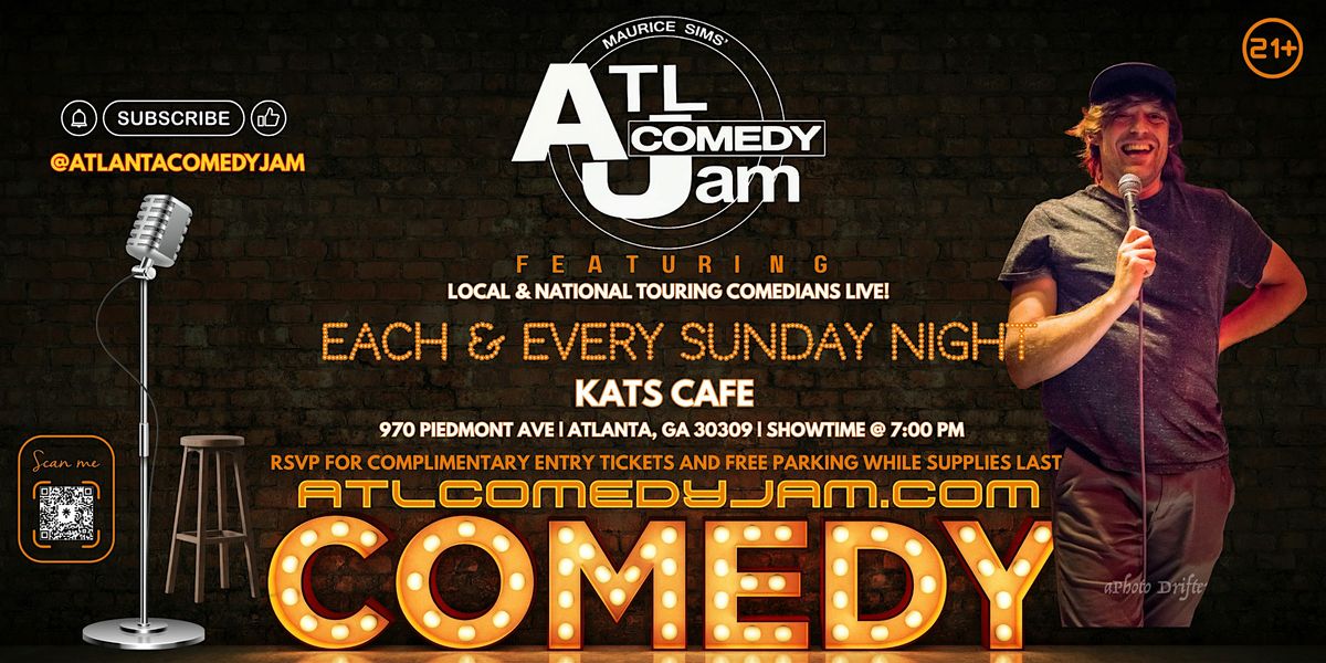 ATL Comedy Jam Sundays @ Kats Cafe