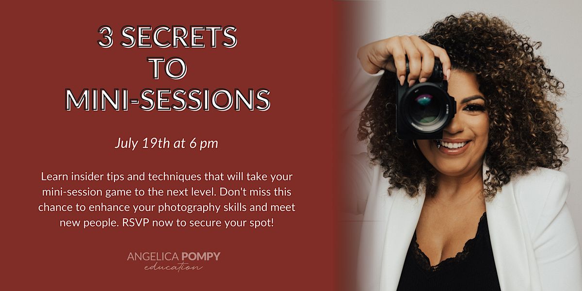 3 Secrets to Mini Sessions Profitable Tips for Your Photography Business! Pompy Portraits