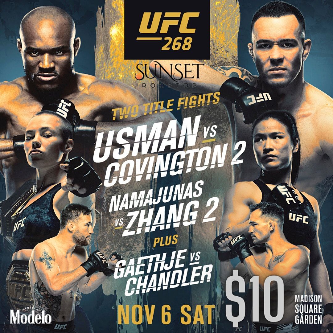 UFC ON ROOFTOP (UFC 268) | SUNSET ROOFTOP, Los Angeles, CA | November 6 ...