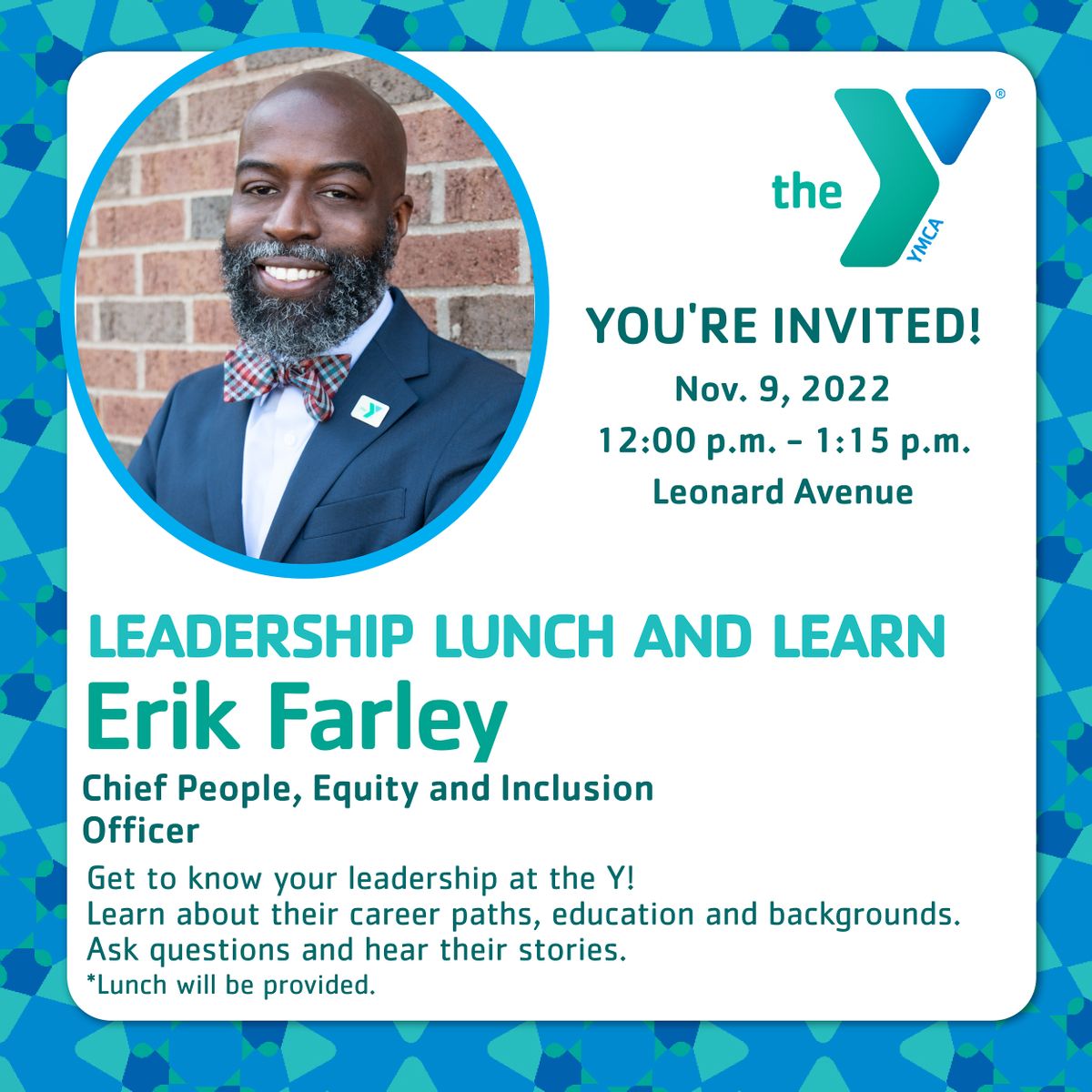 Lunch and Learn With Erik Farley