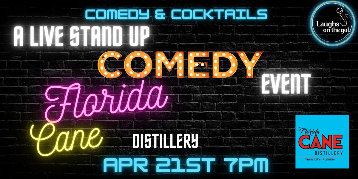 Comedy and Cocktails at Florida CANE Distillery Live Stand Up Comedy