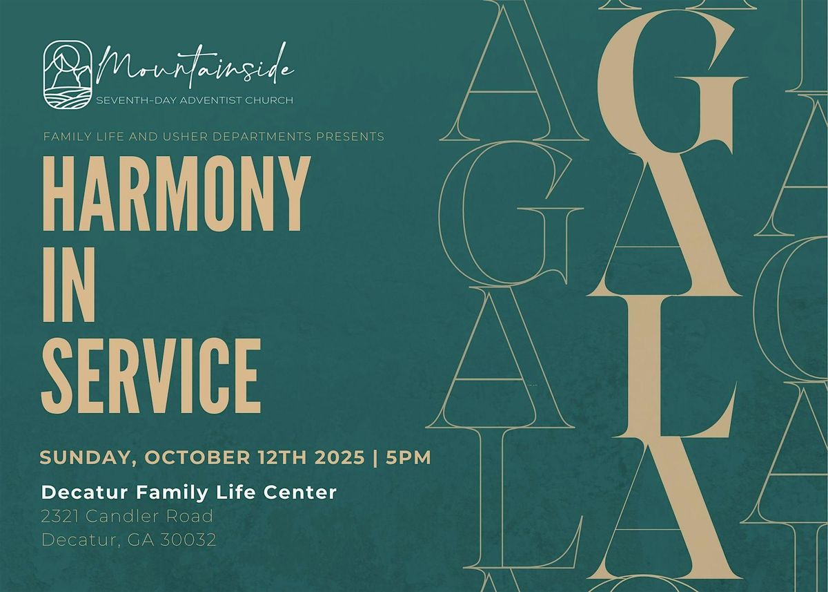 Harmony In Service Gala: Supporting Mountainside SDA Ushers and Family Life
