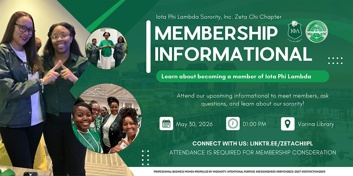 Iota Phi Lambda Sorority, Inc. Zeta Chi Chapter Interest Meeting