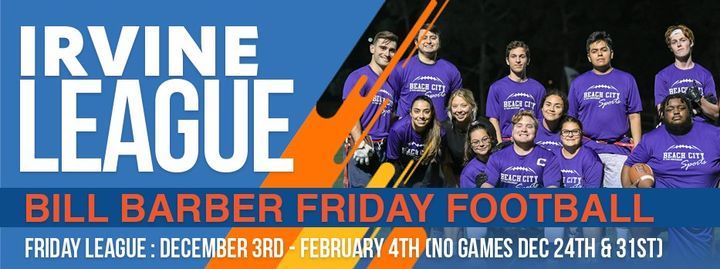 NEW! Friday Night Grass Flag Football : Starting December 3rd