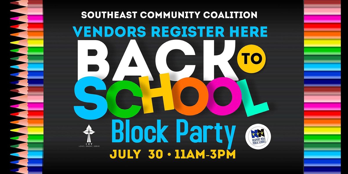 Back To School Vendor Registration Heritage High School, Newport News