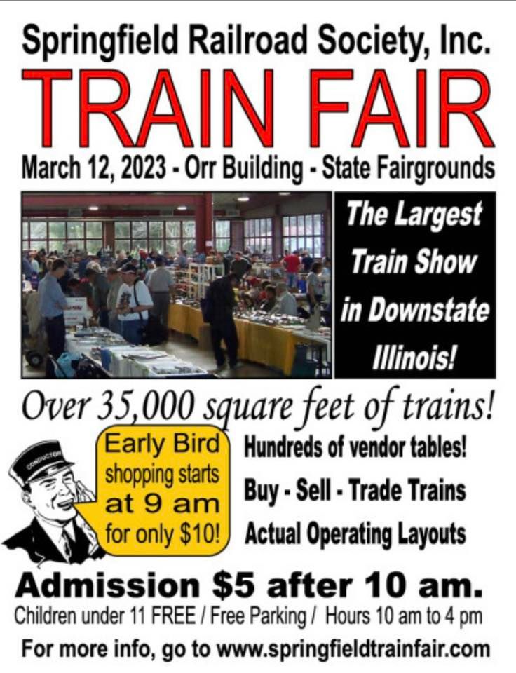 2023 Springfield Train Fair! Illinois State Fairgrounds Orr Bldg