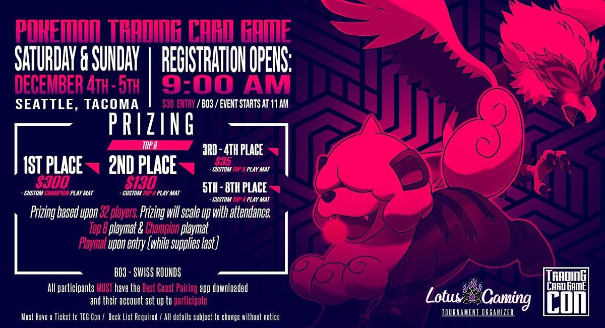 TCG Con Pokemon Tournament (Saturday) Greater