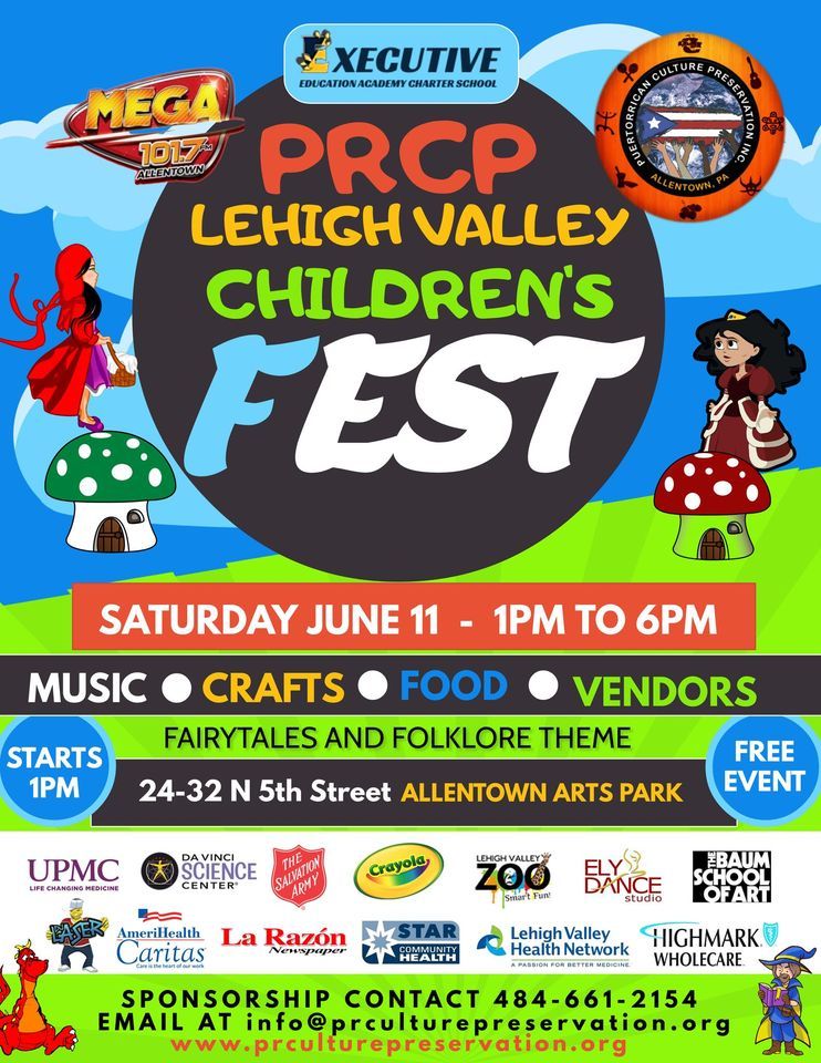 PRCP Lehigh Valley Childrens Festival 2022 The Arts Park, Center