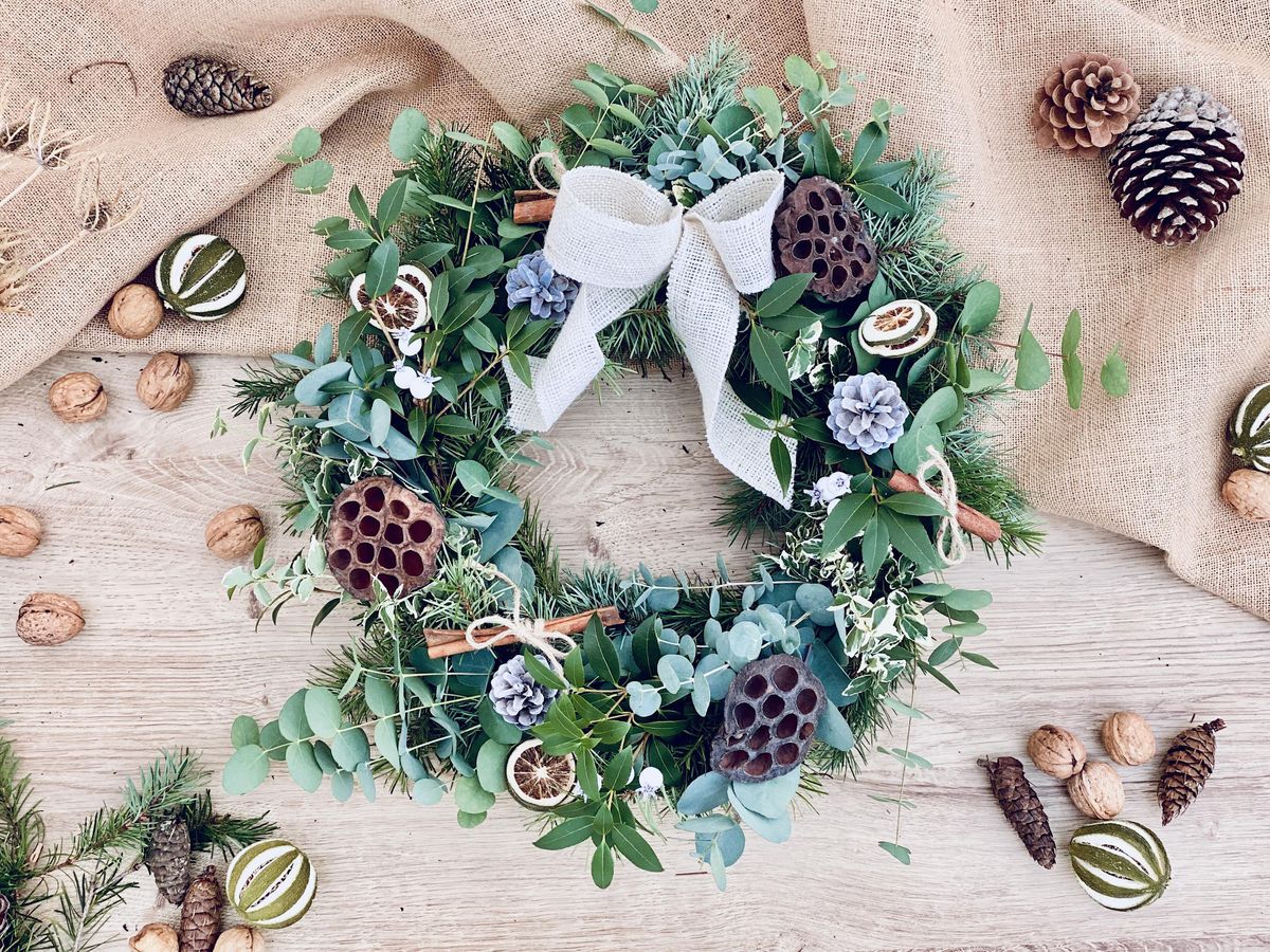 Fresh Foliage Xmas Wreath The Pantry, Gravesend, Kent The