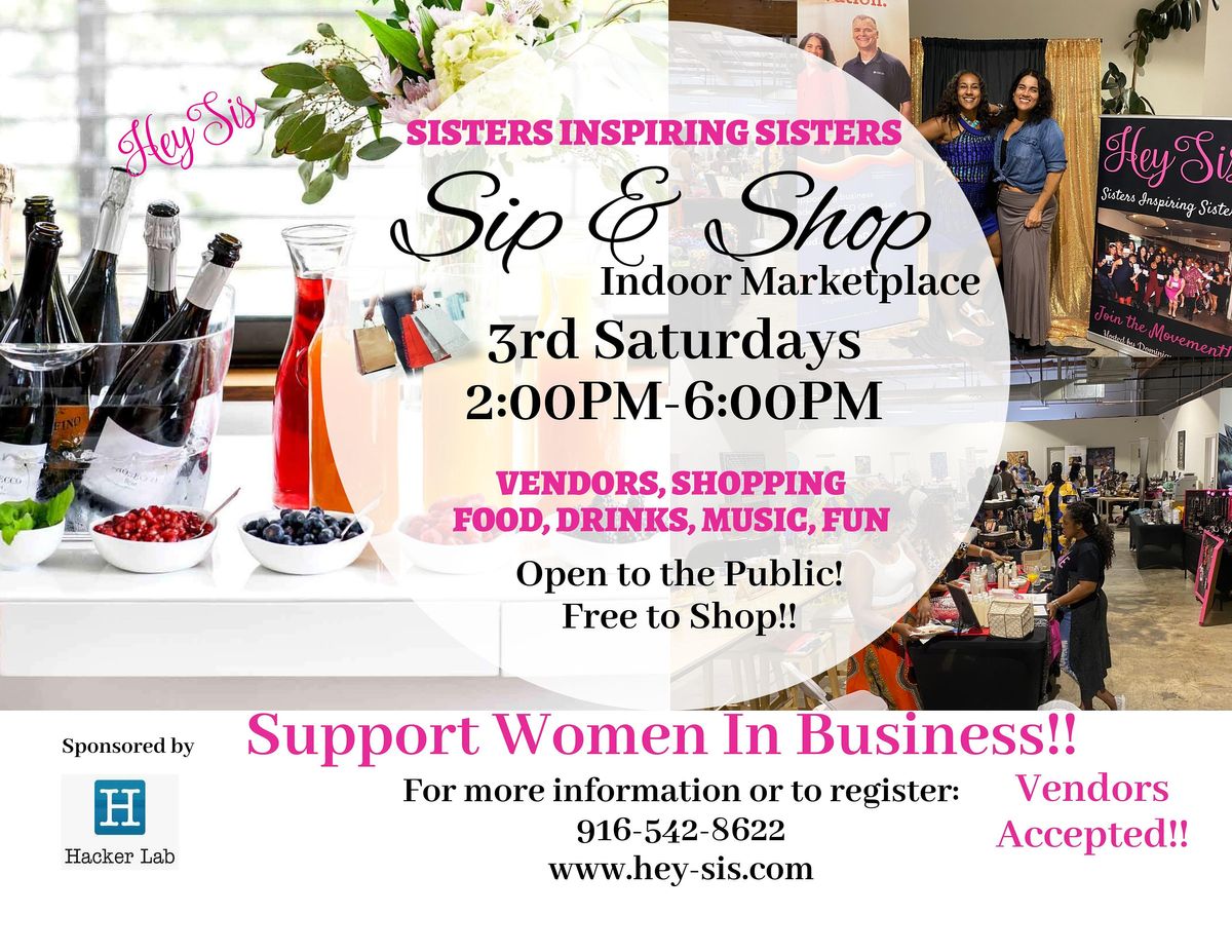 Sip & Shop Indoor Marketplace