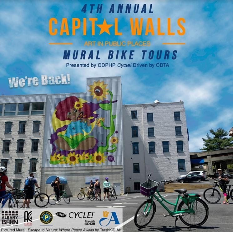 Capital Walls Mural Bike Tour 2 (6/25/22) Albany Center Gallery June 25, 2022