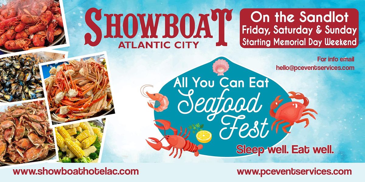 Showboat Hotel All You Can Eat Seafood Buffet on the Sandlot The