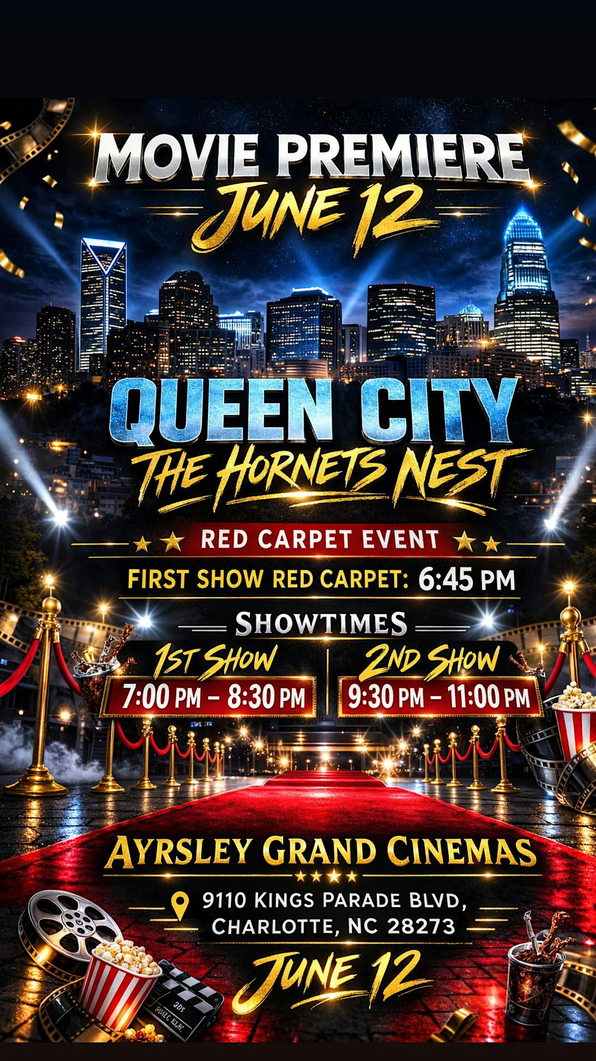 Queen City the hornets nest red carpet movie premiere