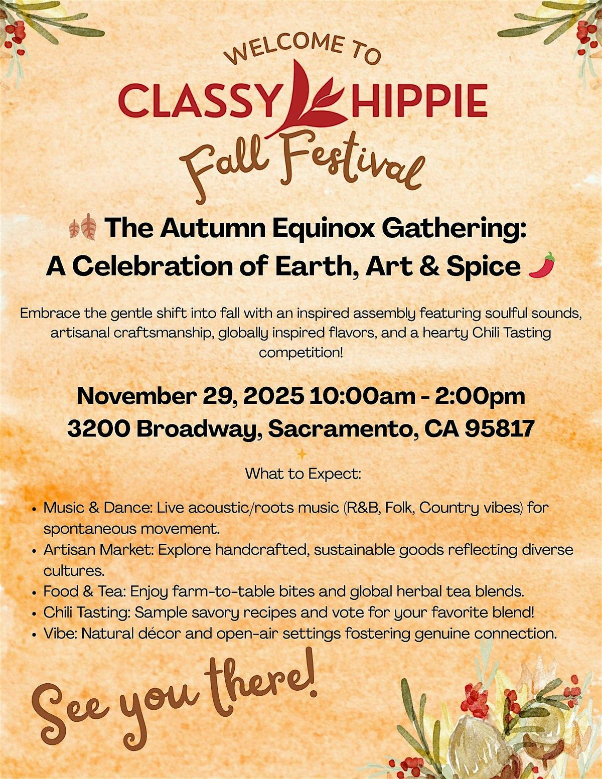 Classy Hippie Fall Festival