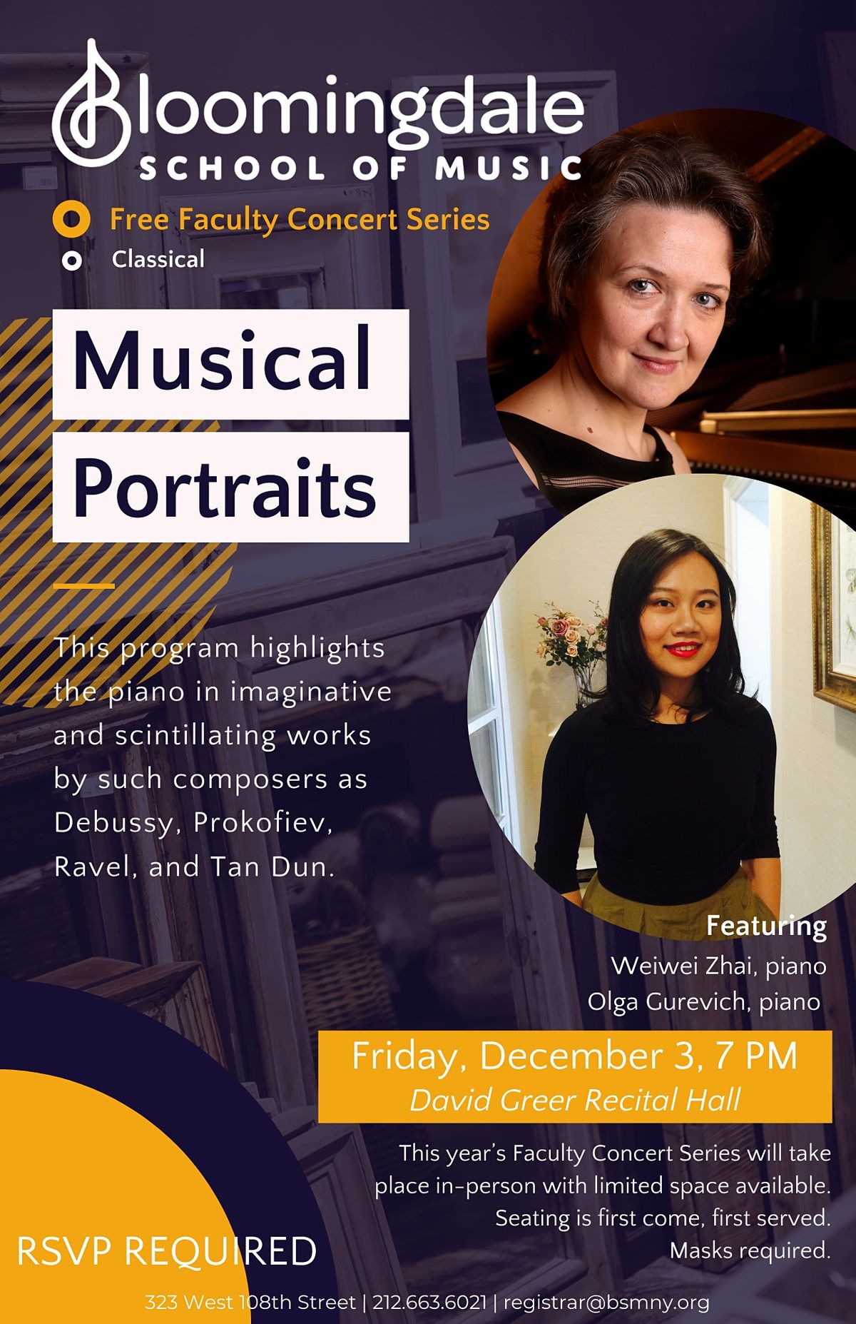Faculty Concert: Musical Portraits